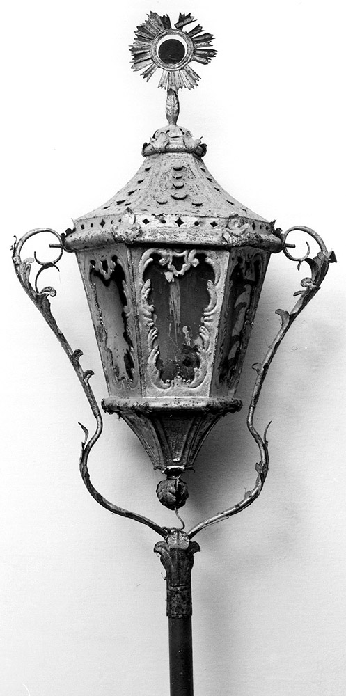 lanterna processionale - manifattura emiliana (sec. XIX)