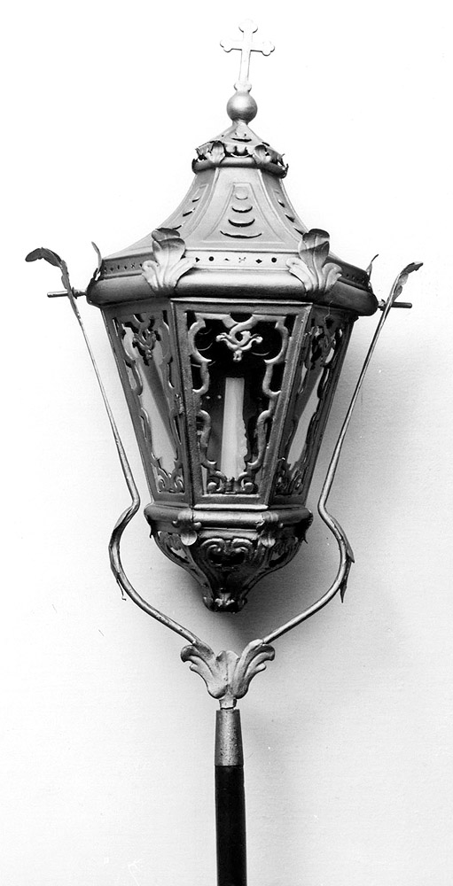 lanterna processionale - manifattura emiliana (seconda metà sec. XIX)
