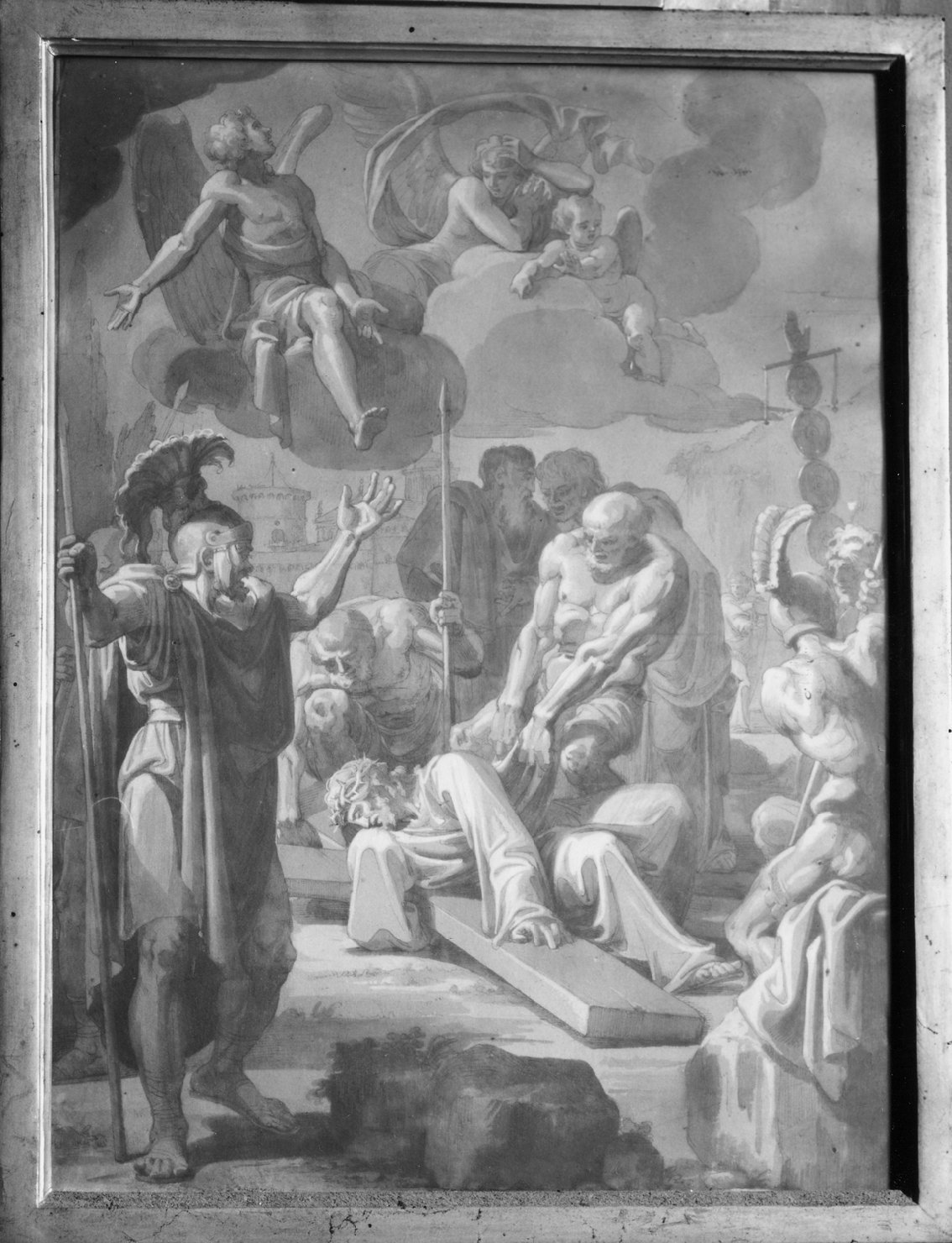 stazioni della Via Crucis (disegno, ciclo) di Mallerini Prospero (sec. XVIII)