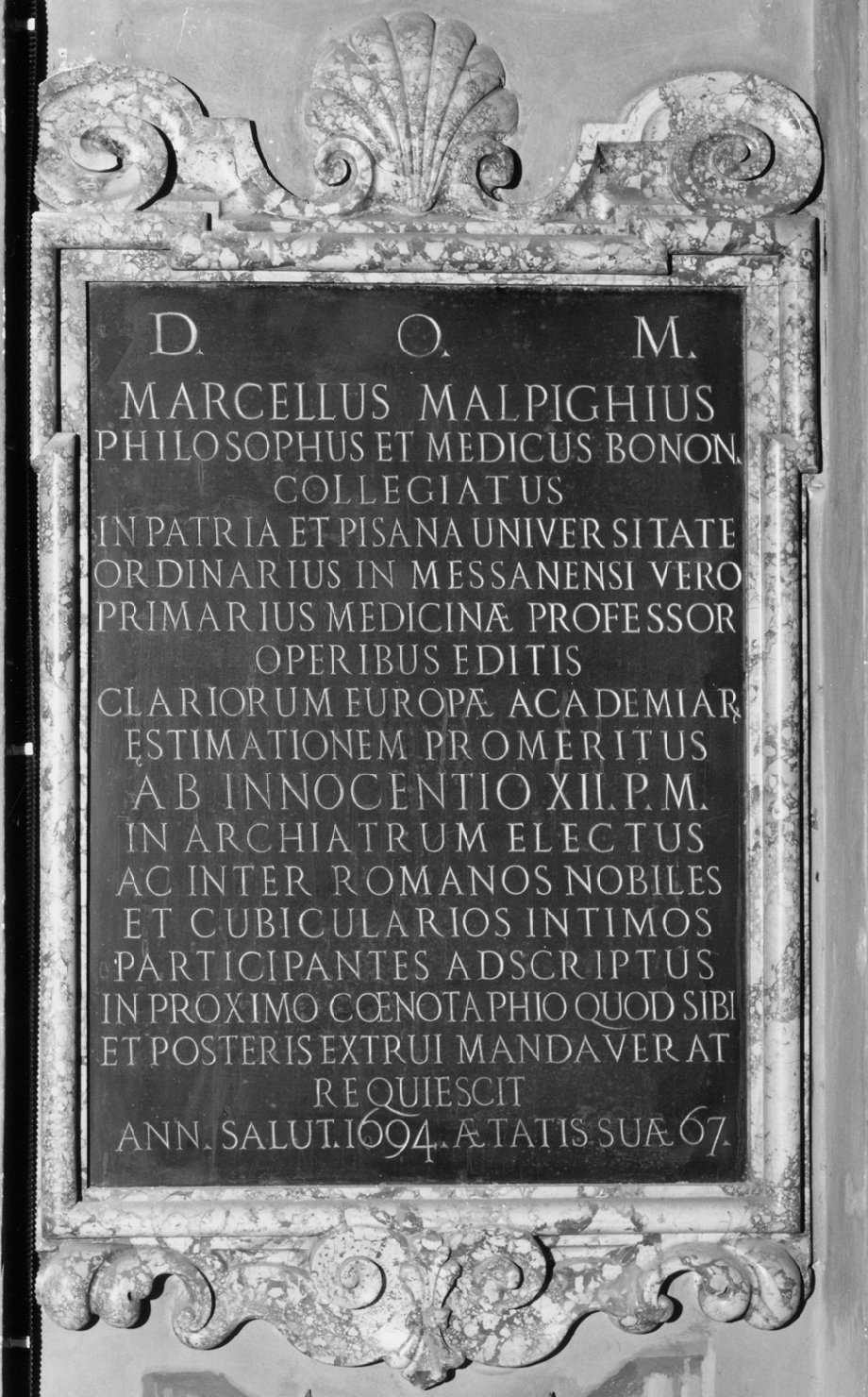 lapide tombale - manifattura bolognese (sec. XVII)