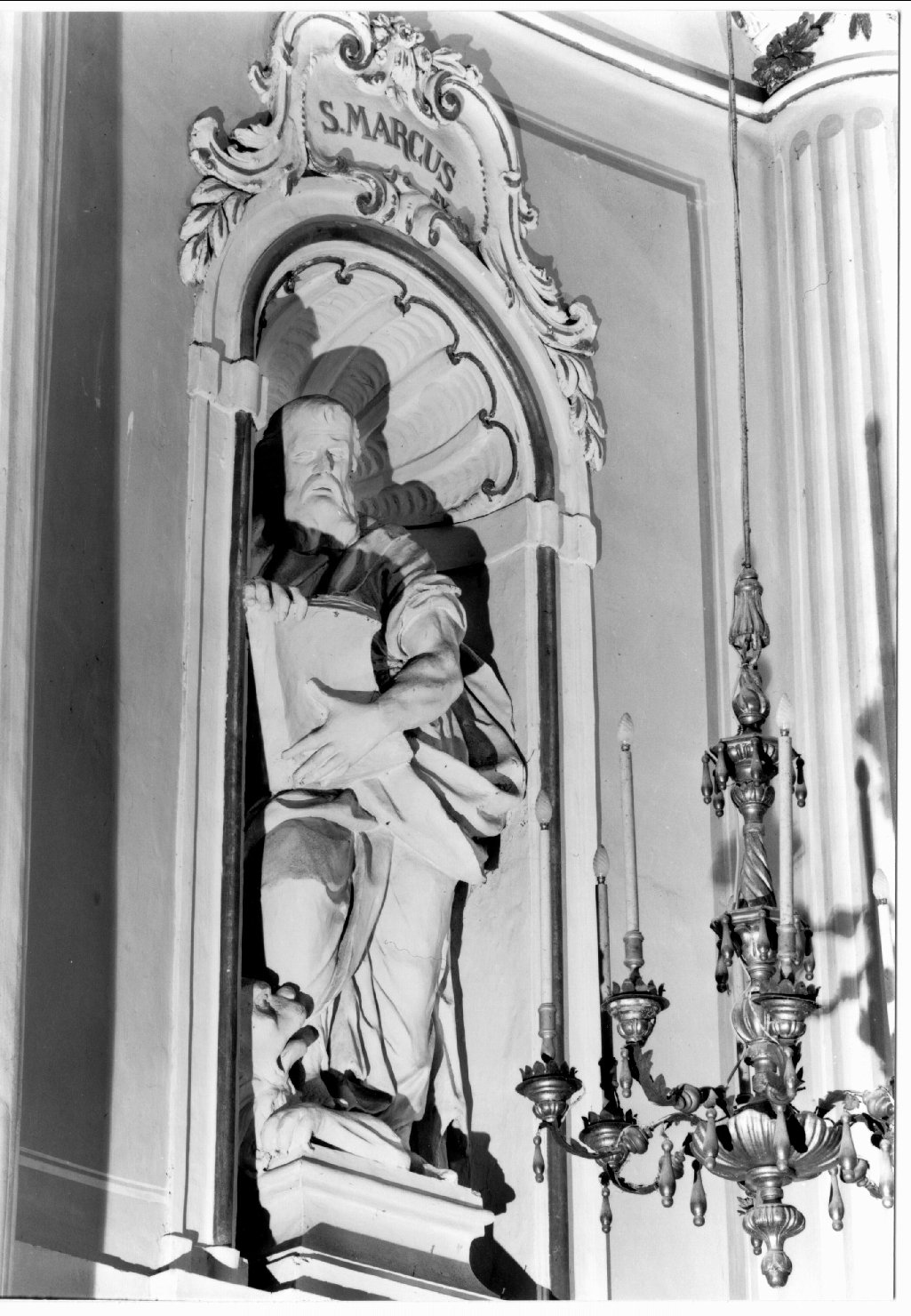San Marco Evangelista (statua, elemento d'insieme) di Turchi Luigi (sec. XIX)