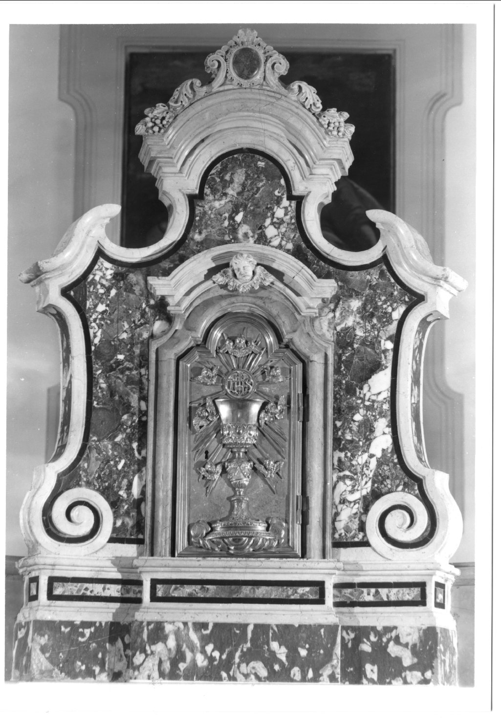 tabernacolo, elemento d'insieme - manifattura emiliana (metà sec. XVIII)