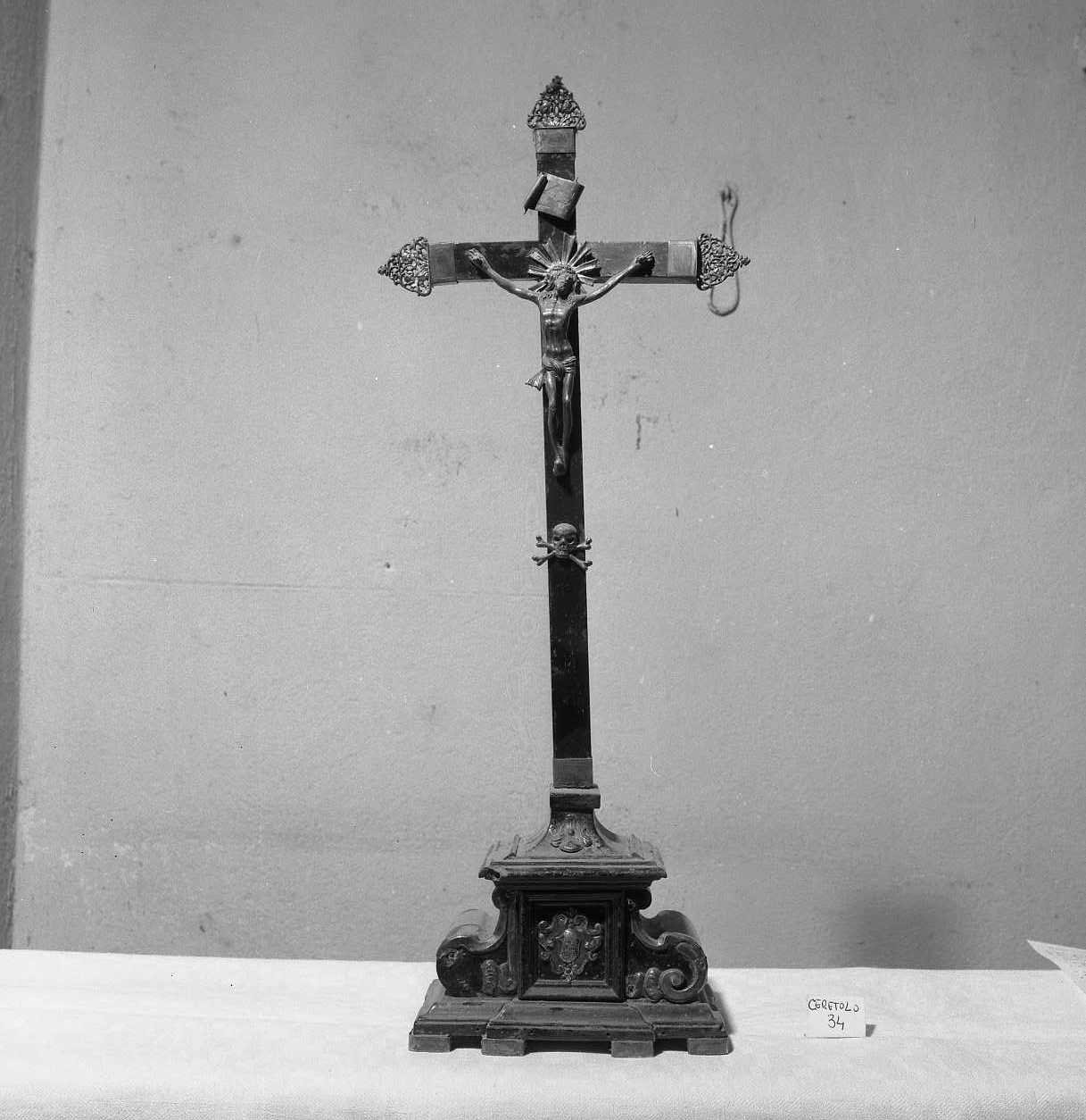 Cristo crocifisso (croce da tavolo) - bottega emiliana (sec. XVIII)