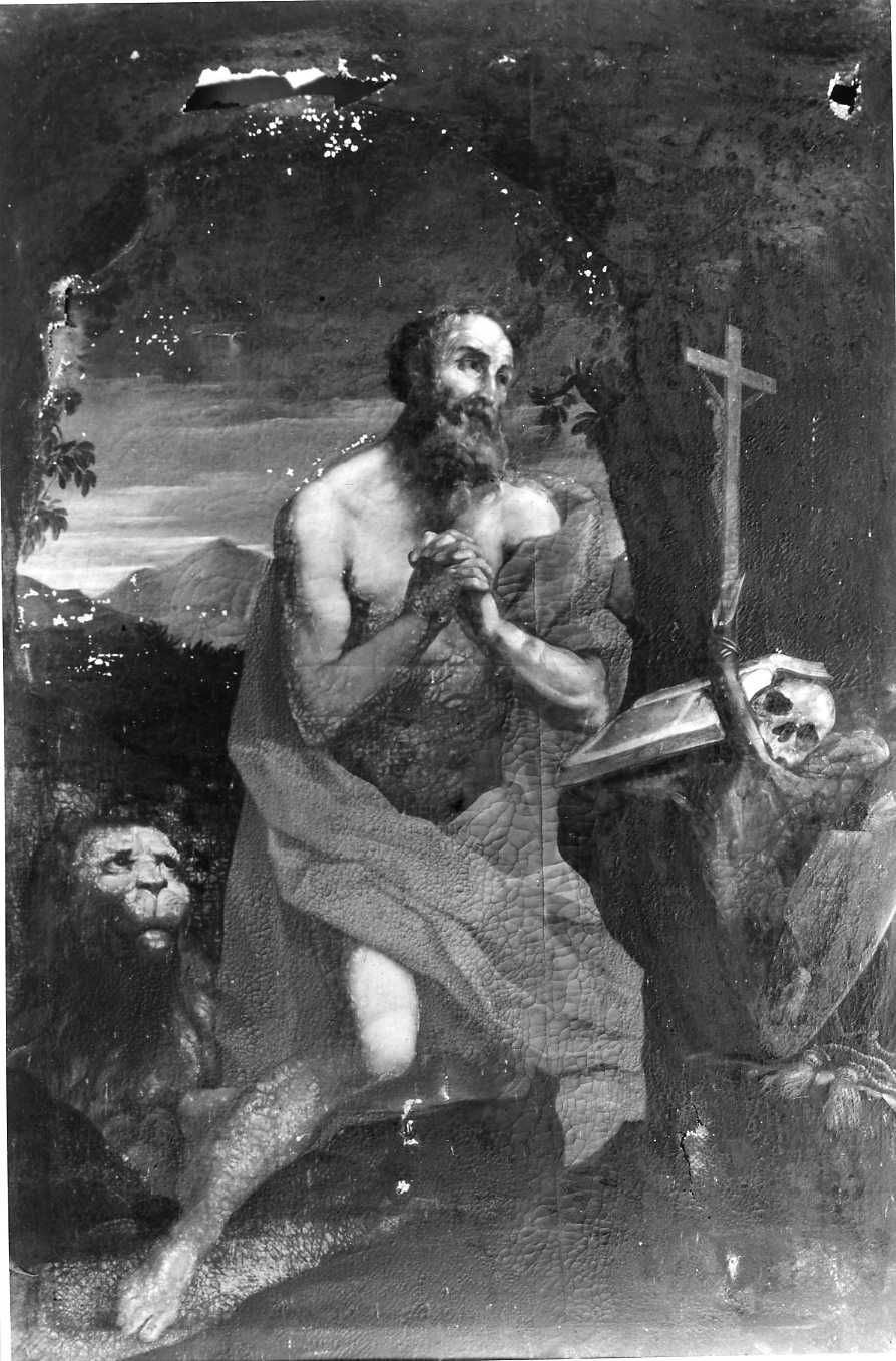 San Girolamo (dipinto) di Gennari Benedetto il Giovane (scuola) (sec. XVII)