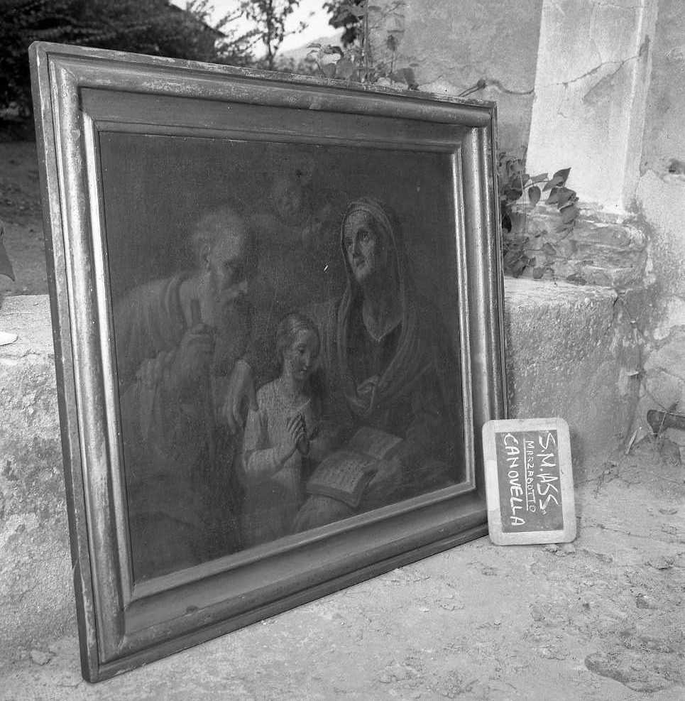 Maria Vergine bambina con Sant'Anna e San Gioacchino (dipinto) - ambito bolognese (sec. XVIII)
