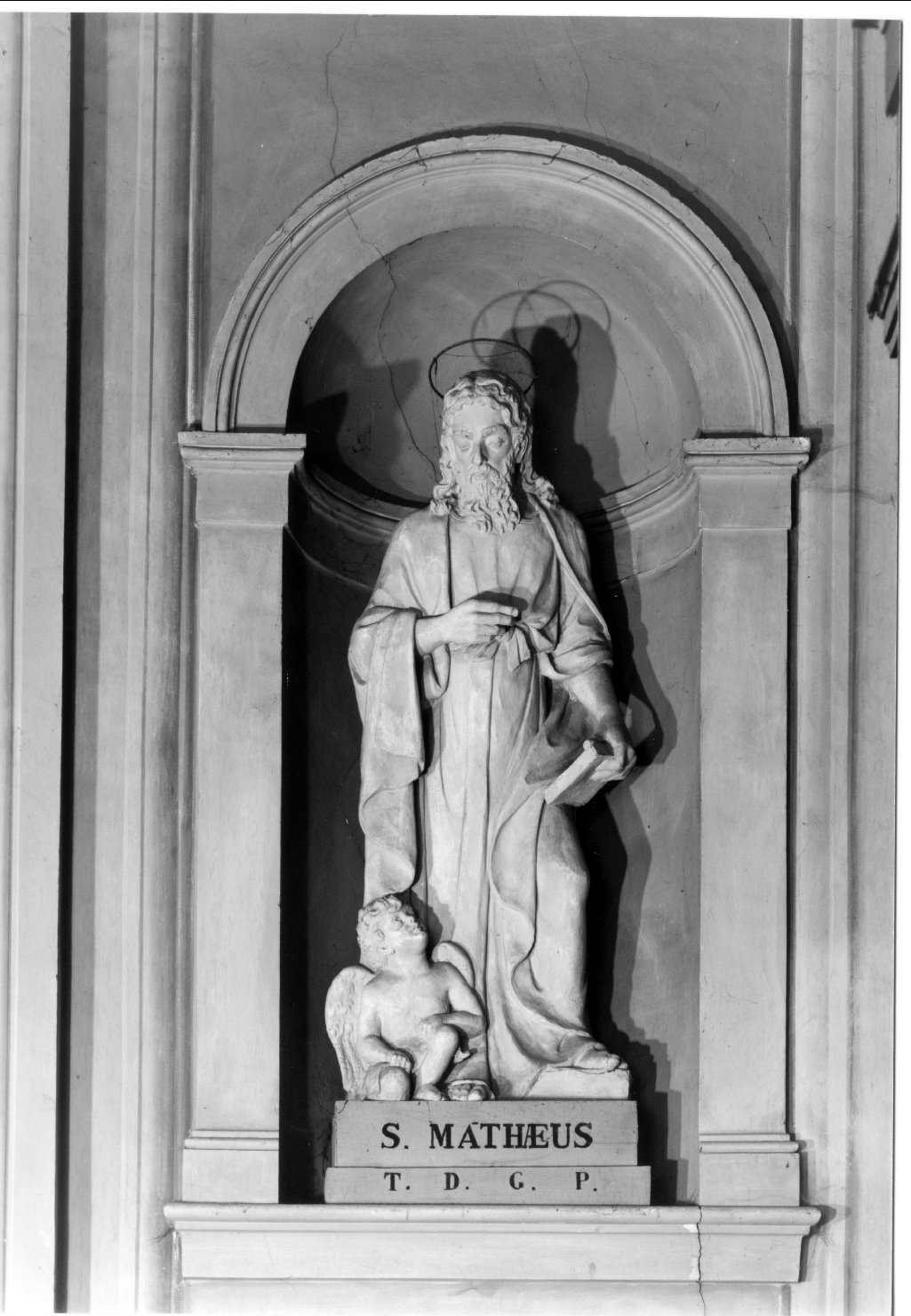 San Matteo Evangelista (statua, elemento d'insieme) di Benini Antonio, Davia Gaetano (sec. XIX)