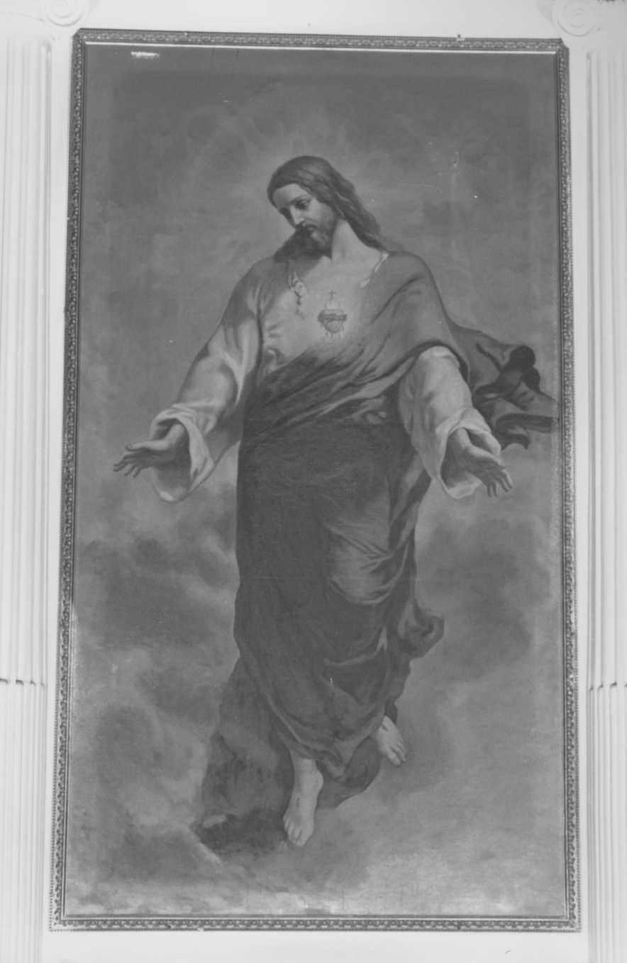 Sacro Cuore di Gesù (dipinto) di Rivani Giuseppe (sec. XX)