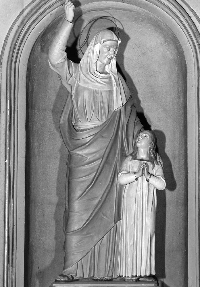 Maria Vergine Bambina e Sant'Anna (statua) - ambito emiliano (seconda metà sec. XIX)