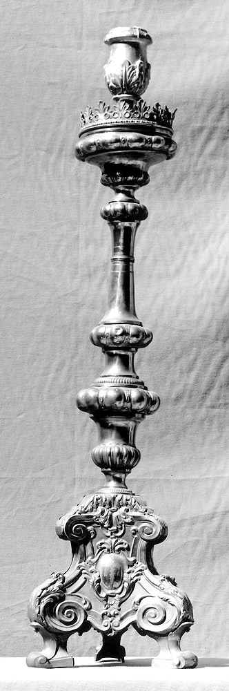 candeliere, serie - manifattura emiliana (sec. XVIII)
