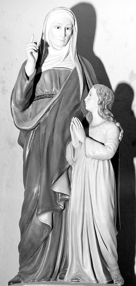 Maria Vergine Bambina e Sant'Anna (statua) - ambito emiliano (primo quarto sec. XX)