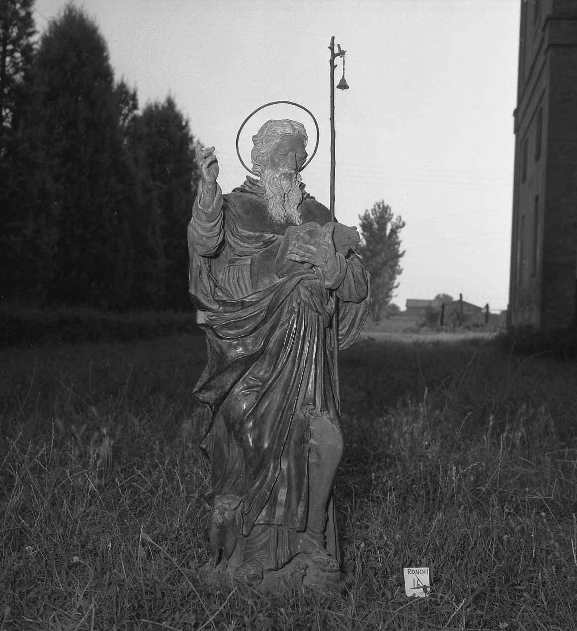 Sant'Antonio Abate (statua) di Scandellari Filippo (attribuito) (sec. XVIII)