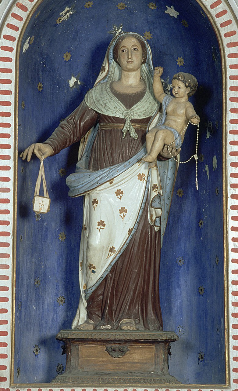 Madonna del Rosario (statua) - manifattura ferrarese (prima metà sec. XIX)