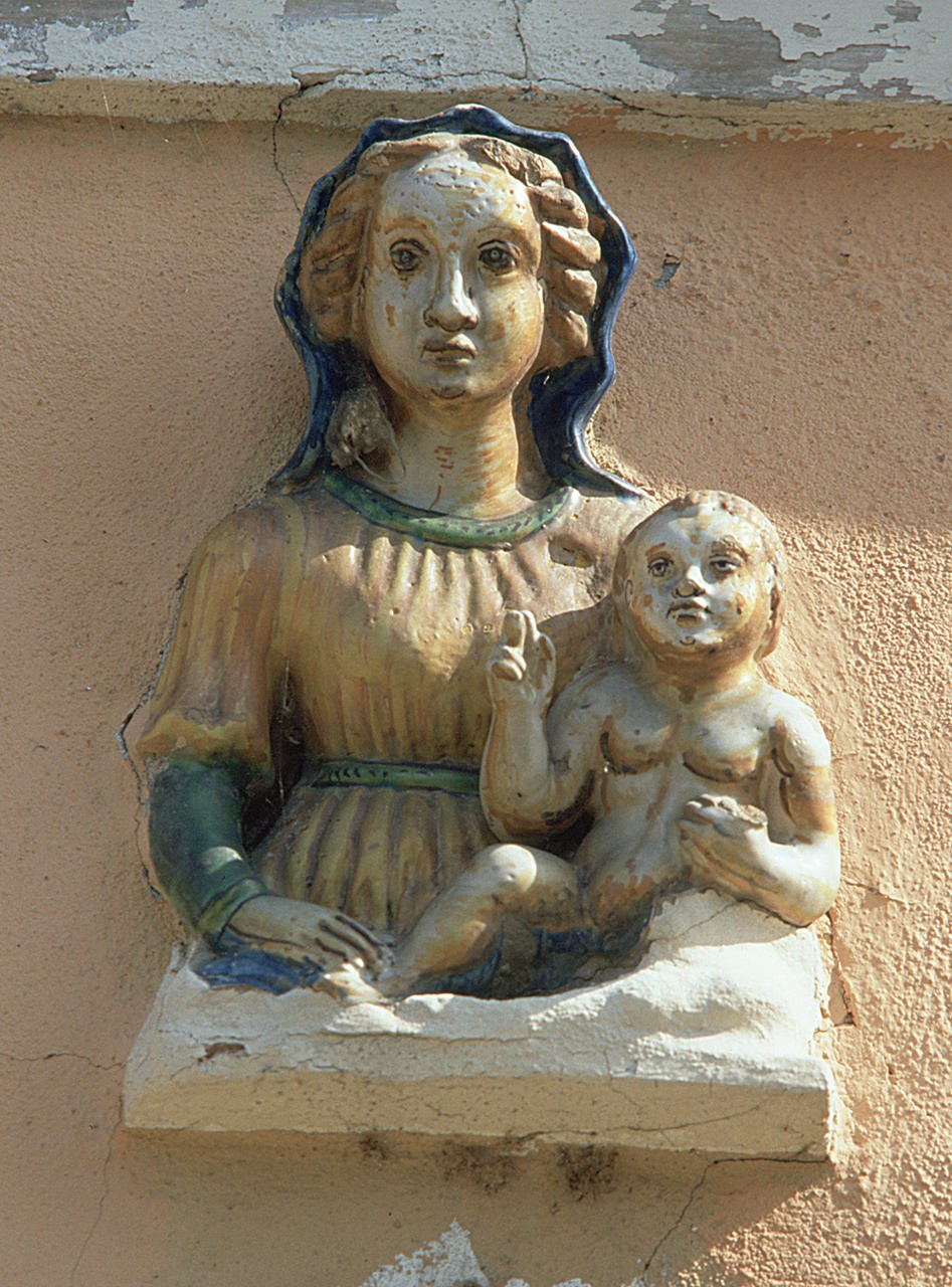 Madonna con Bambino (rilievo) - manifattura ferrarese (?) (sec. XVI)