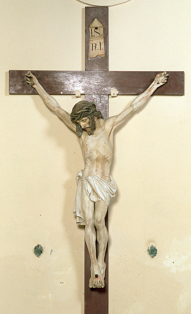 Cristo crocifisso (scultura) - manifattura ferrarese (seconda metà sec. XIX)