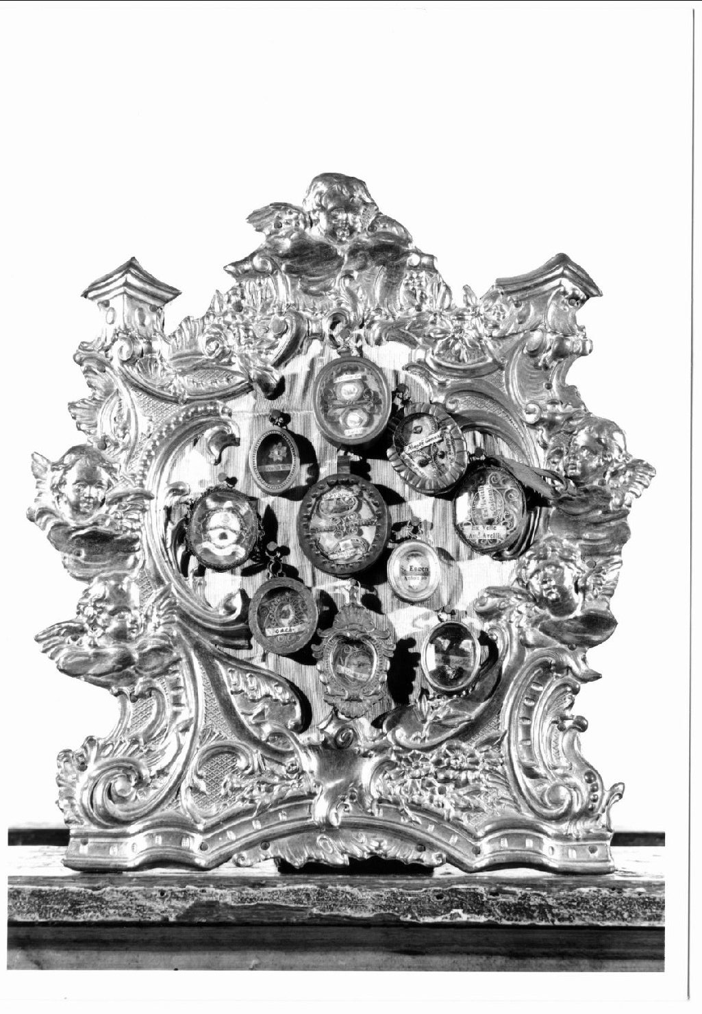 reliquiario a capsula, serie - manifattura emiliana (fine/inizio secc. XVIII/ XIX)