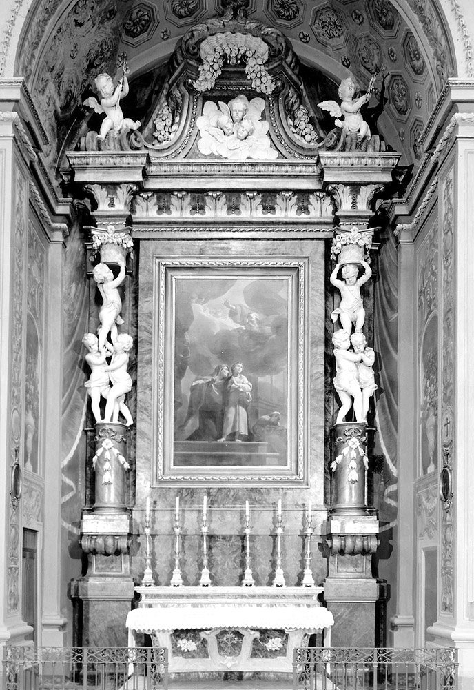 altare, complesso decorativo di Borelli Bernardo (bottega), Borelli Giuseppe (bottega) (fine sec. XVII)