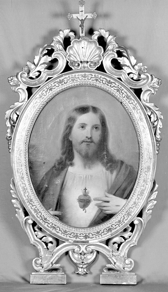 Sacro cuore di Gesù (quadro d'altare) - ambito emiliano (sec. XIX)