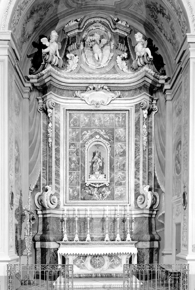 altare, complesso decorativo di Borelli Bernardo (bottega), Borelli Giuseppe (bottega) (fine sec. XVII)