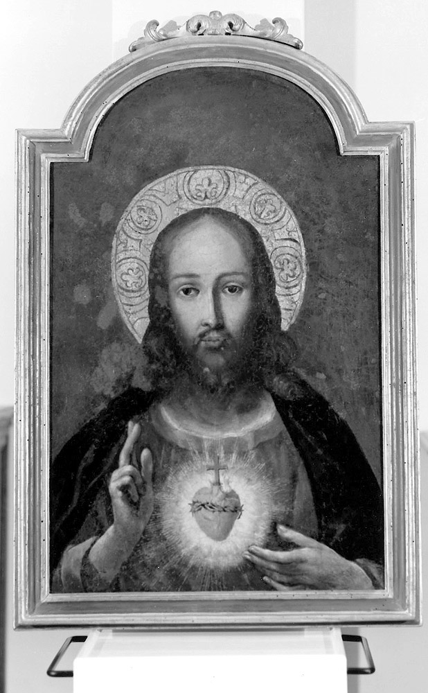 Sacro cuore di Gesù (dipinto) - ambito emiliano (sec. XVII)