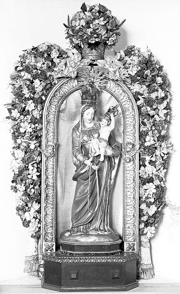 Madonna con Gesù Bambino (statuetta devozionale) - bottega emiliana (metà sec. XIX)