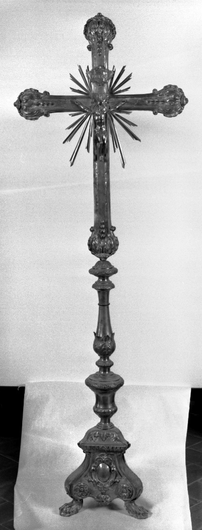 croce d'altare, elemento d'insieme - bottega emiliana (sec. XIX)