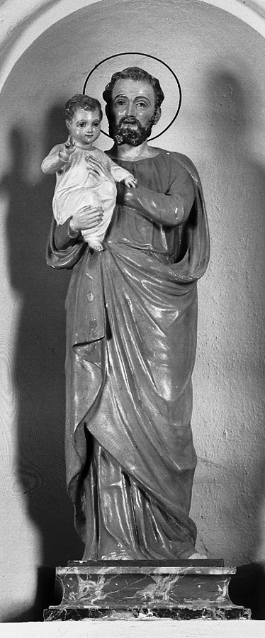 San Giuseppe e Gesù Bambino (statua) - bottega emiliana (fine/inizio secc. XIX/ XX)