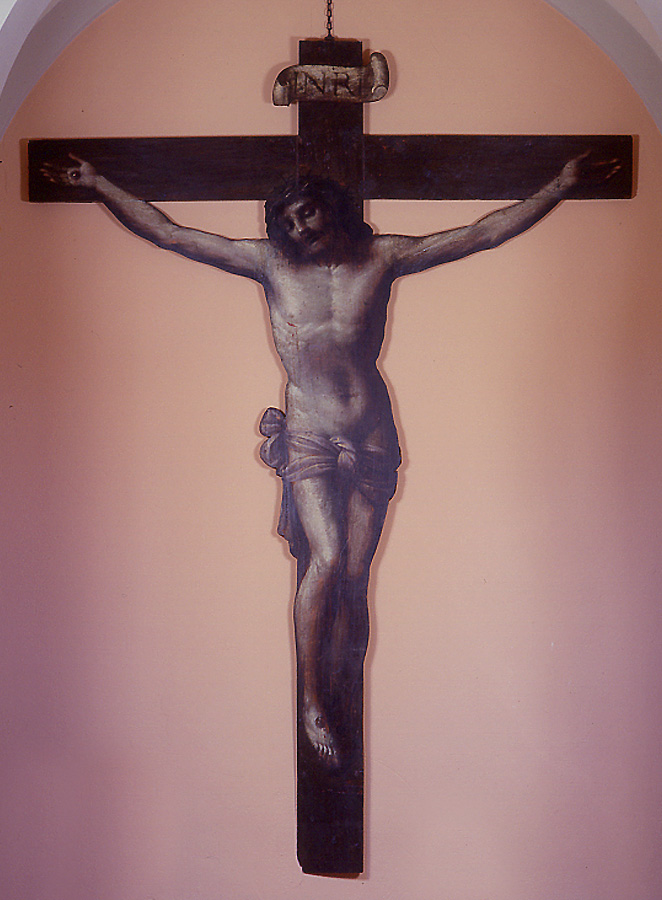 Gesù Cristo crocifisso (dipinto) - ambito laziale (ultimo quarto sec. XVII)