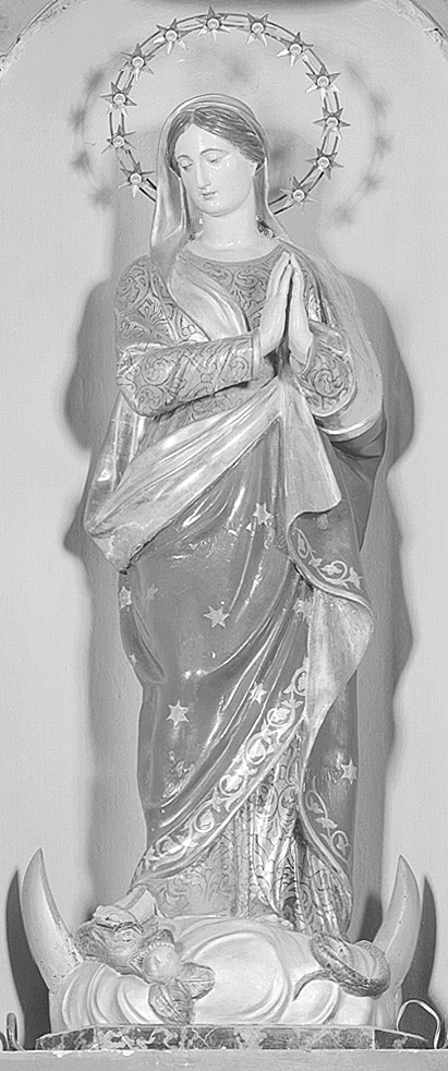 Immacolata concezione (statua) - bottega emiliana (prima metà sec. XIX)