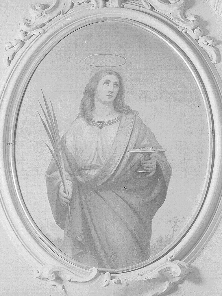Santa Lucia (dipinto, complesso decorativo) di Guardassoni Alessandro (scuola) (sec. XIX)