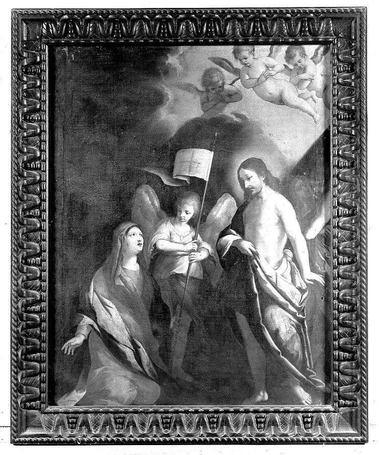 Gesù Cristo risorto appare alla Madonna (dipinto) - ambito emiliano (terzo quarto sec. XVI)