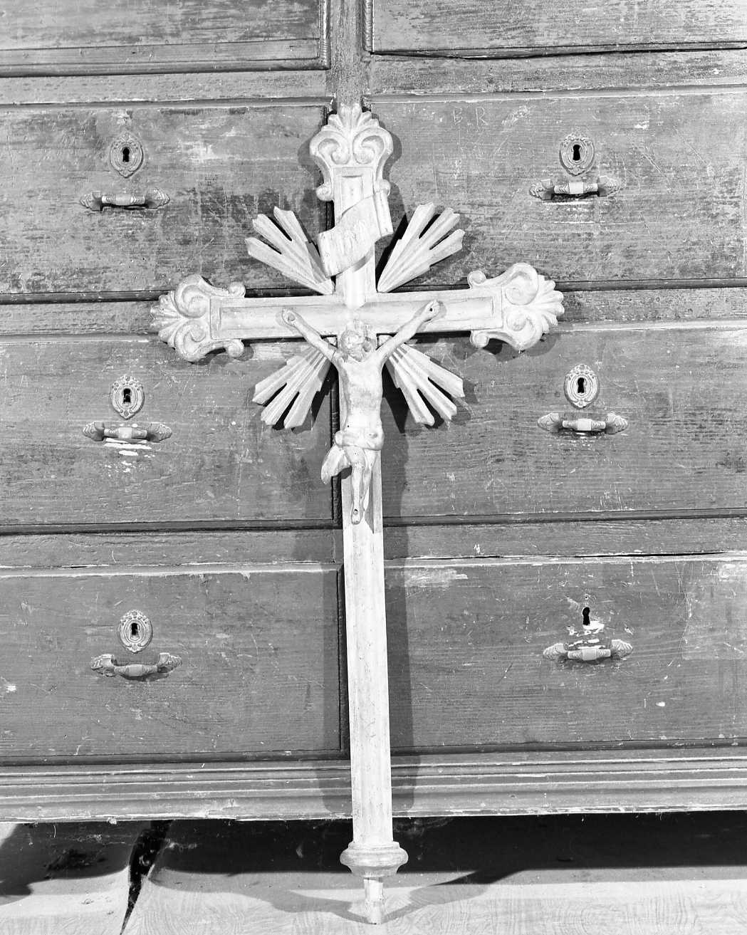 croce d'altare, serie - manifattura emiliana (fine/inizio secc. XVIII/ XIX)