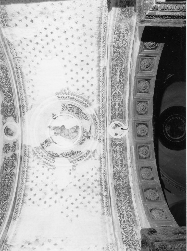 Beato francescano (decorazione pittorica) di Bonaccioli Gabriele detto Gabrieletto (attribuito), Bonacossi Angelo Maria (attribuito), Carpi Tommaso (attribuito) (fine/inizio secc. XV/ XVI)