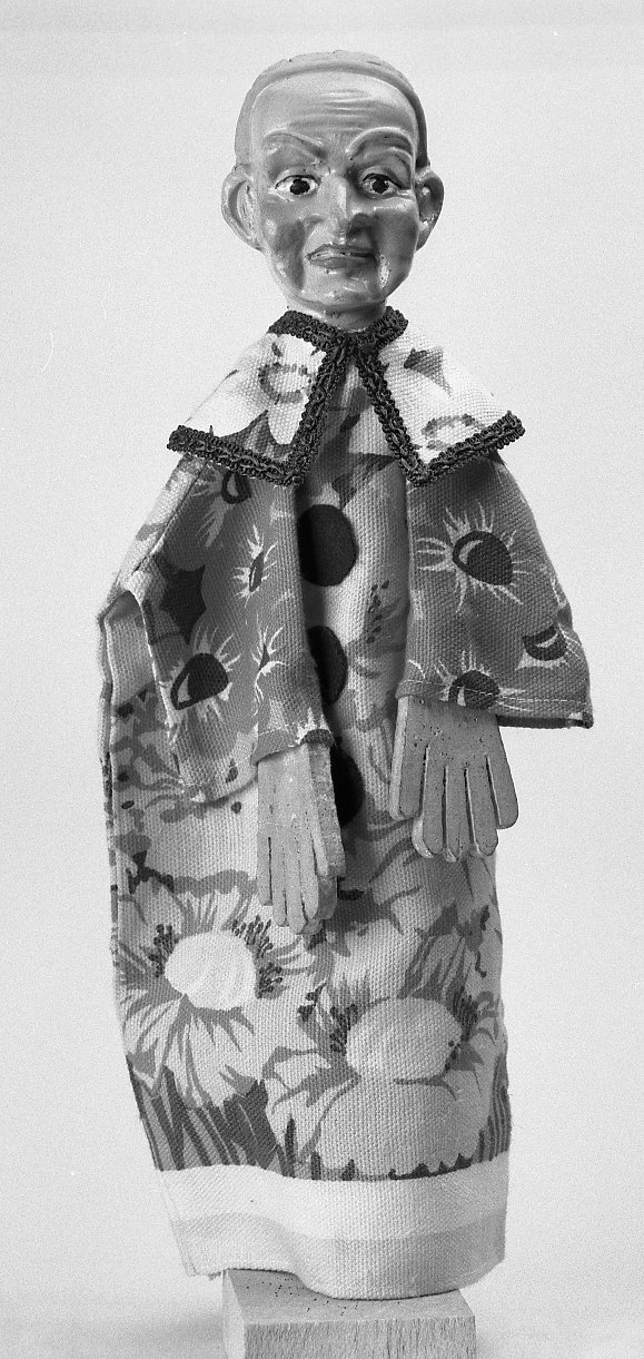 Generico, personaggio con vestito a fiori (burattino) - bottega emiliano-romagnola (secc. XIX/ XX)