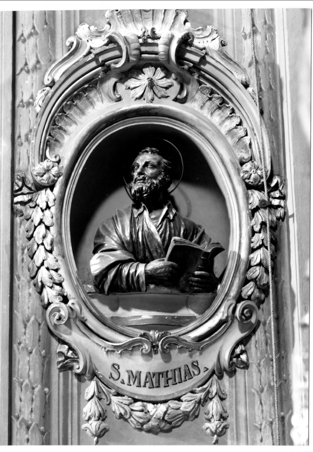 San Mattia apostolo, Santo (busto, elemento d'insieme) di Lombardi Alfonso, Ghedini Giuseppe Antonio (attribuito) (primo quarto sec. XVI)