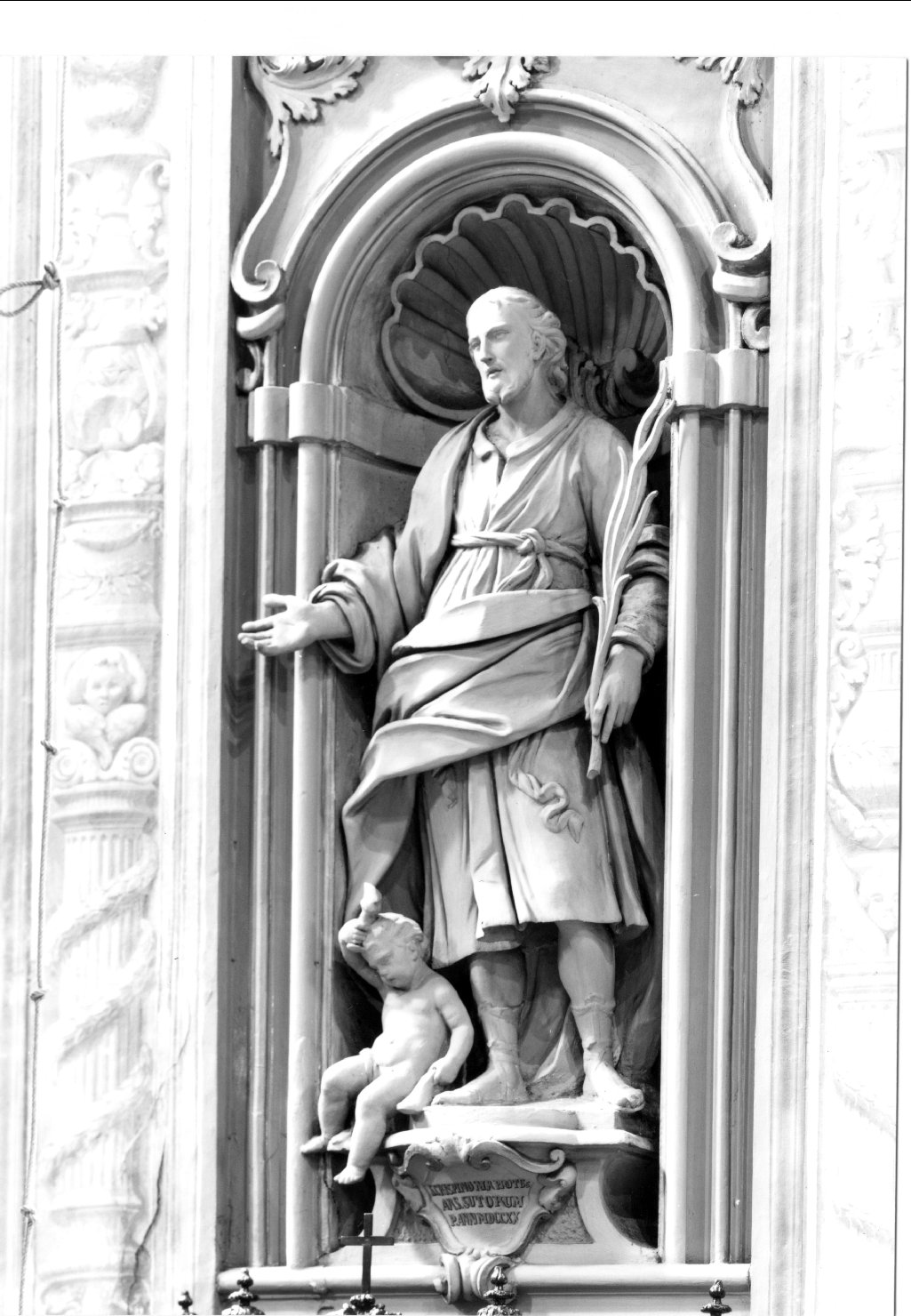San Crispino (statua, elemento d'insieme) di Turchi Luigi (sec. XVIII)