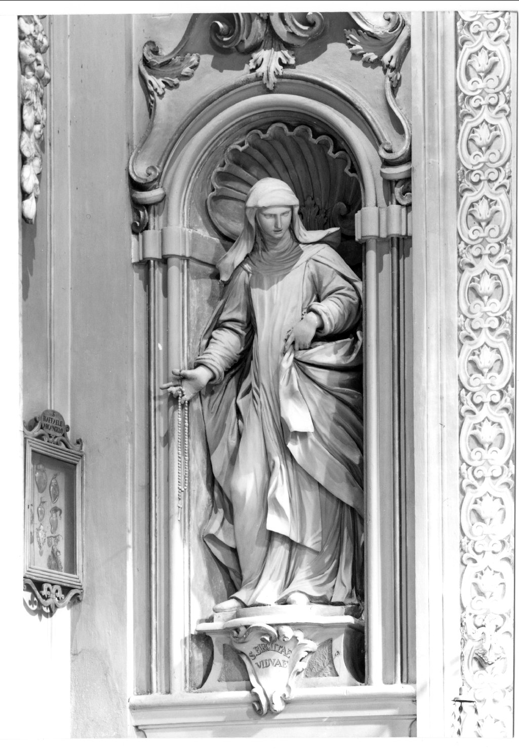 Santa Brigida di Svezia (statua, elemento d'insieme) di Turchi Alessandro (sec. XVIII)