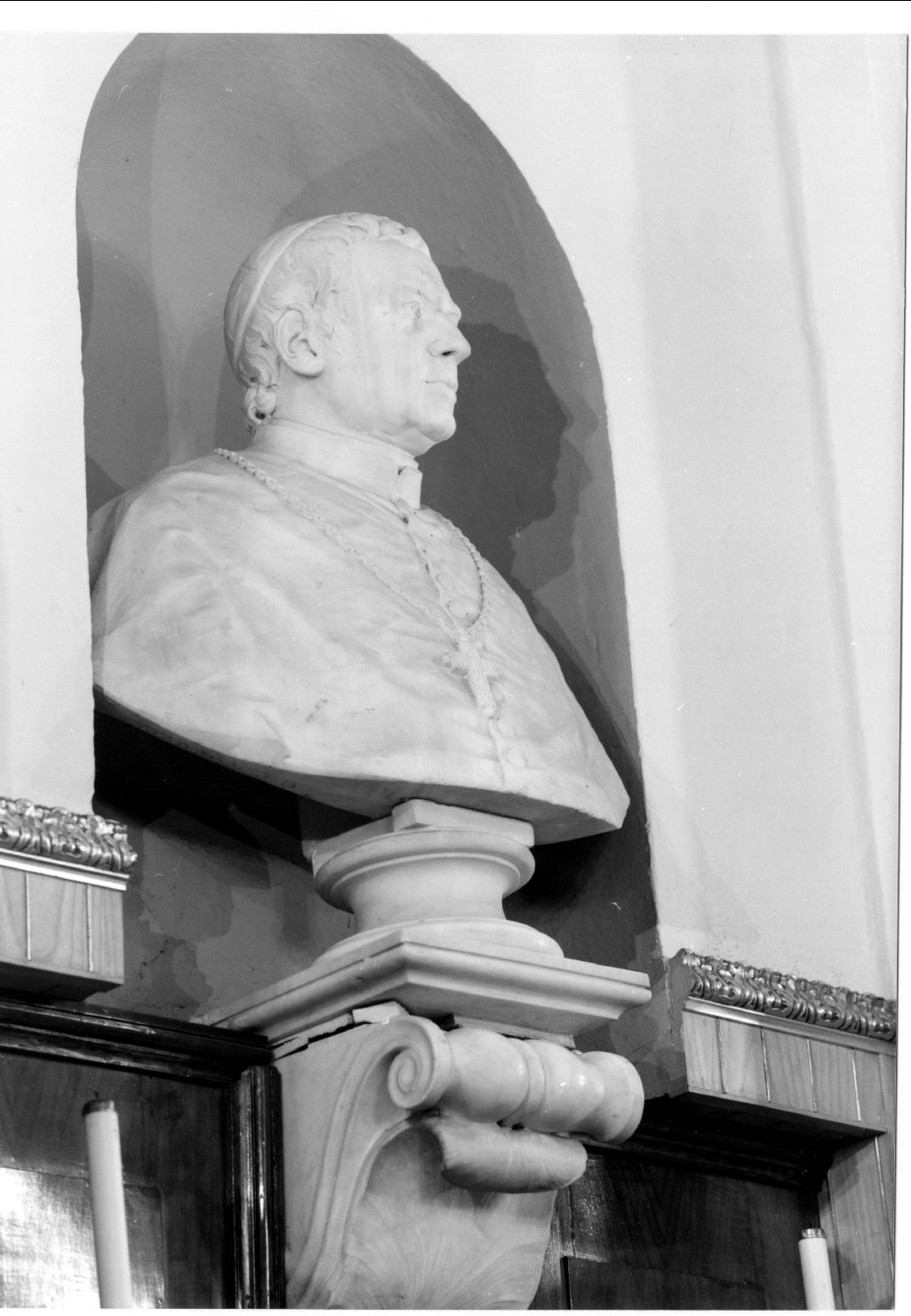 ritratto di Pio IX, ritratto di ecclesiastico (busto) - manifattura Italia centro-settentrionale (seconda metà sec. XIX)