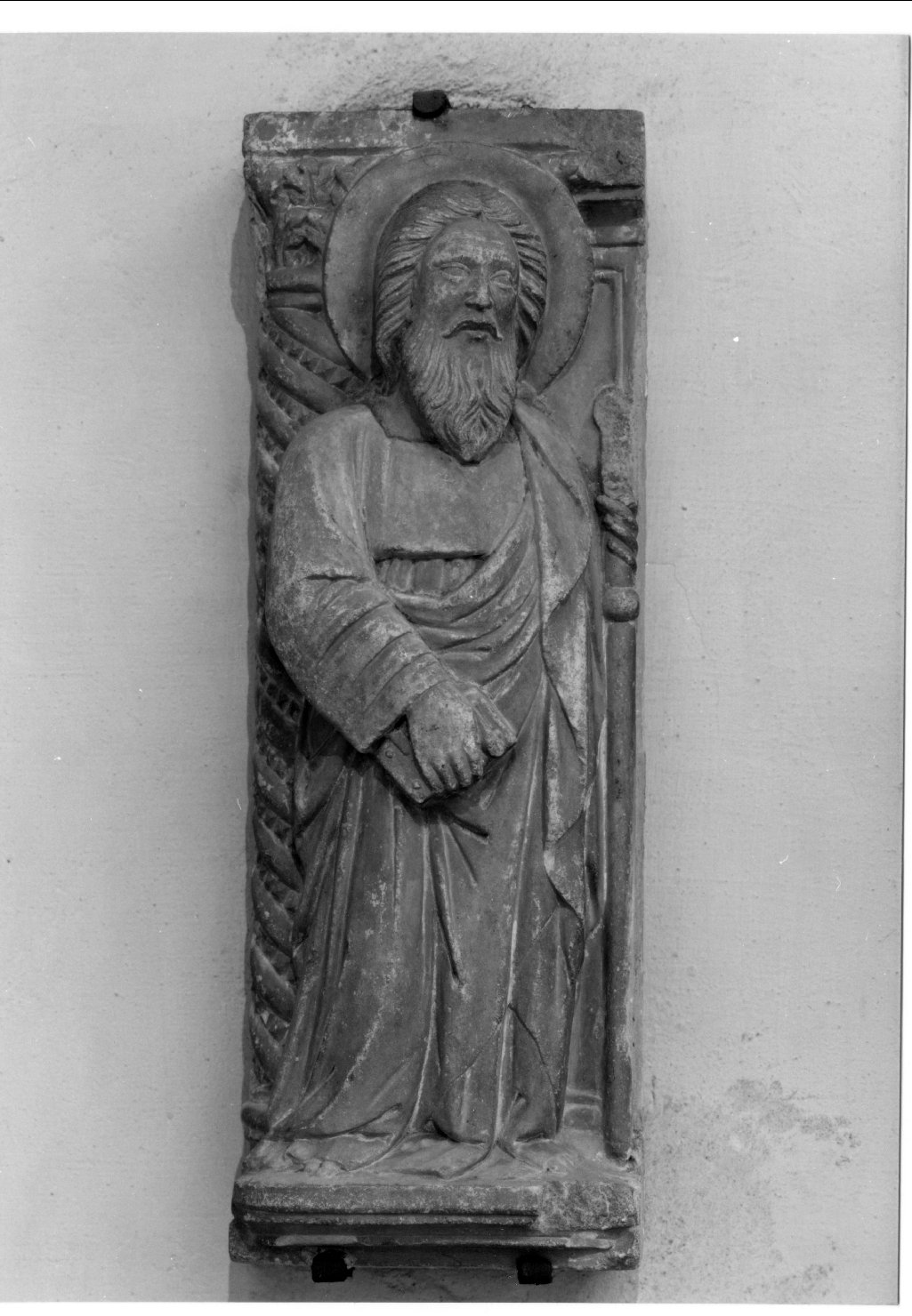 San Giacomo apostolo (rilievo, frammento) - manifattura emiliana (fine/inizio secc. XIII/ XIV)