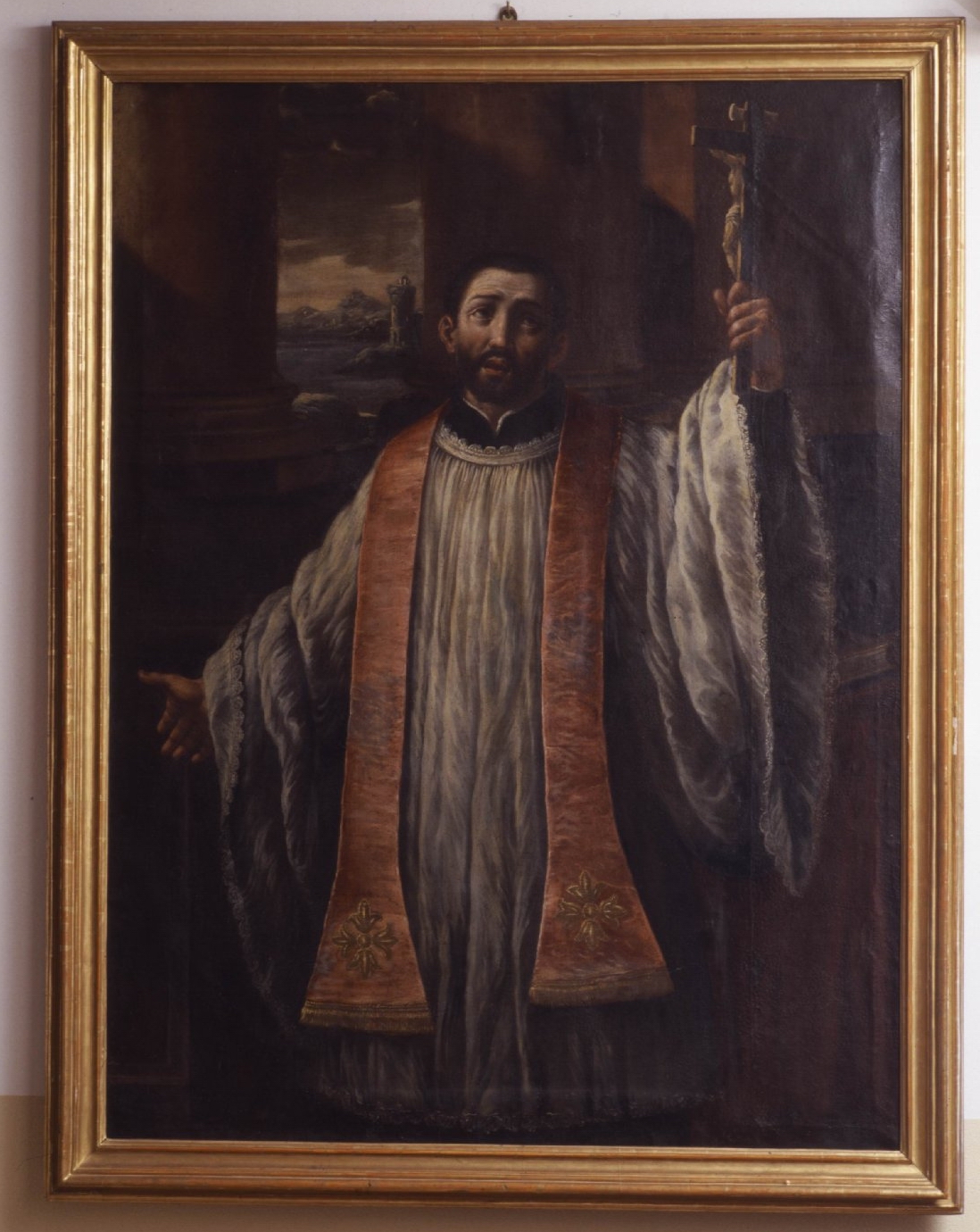 San Francesco Saverio (dipinto) di Spisanelli Vincenzo (attribuito) (metà sec. XVII)