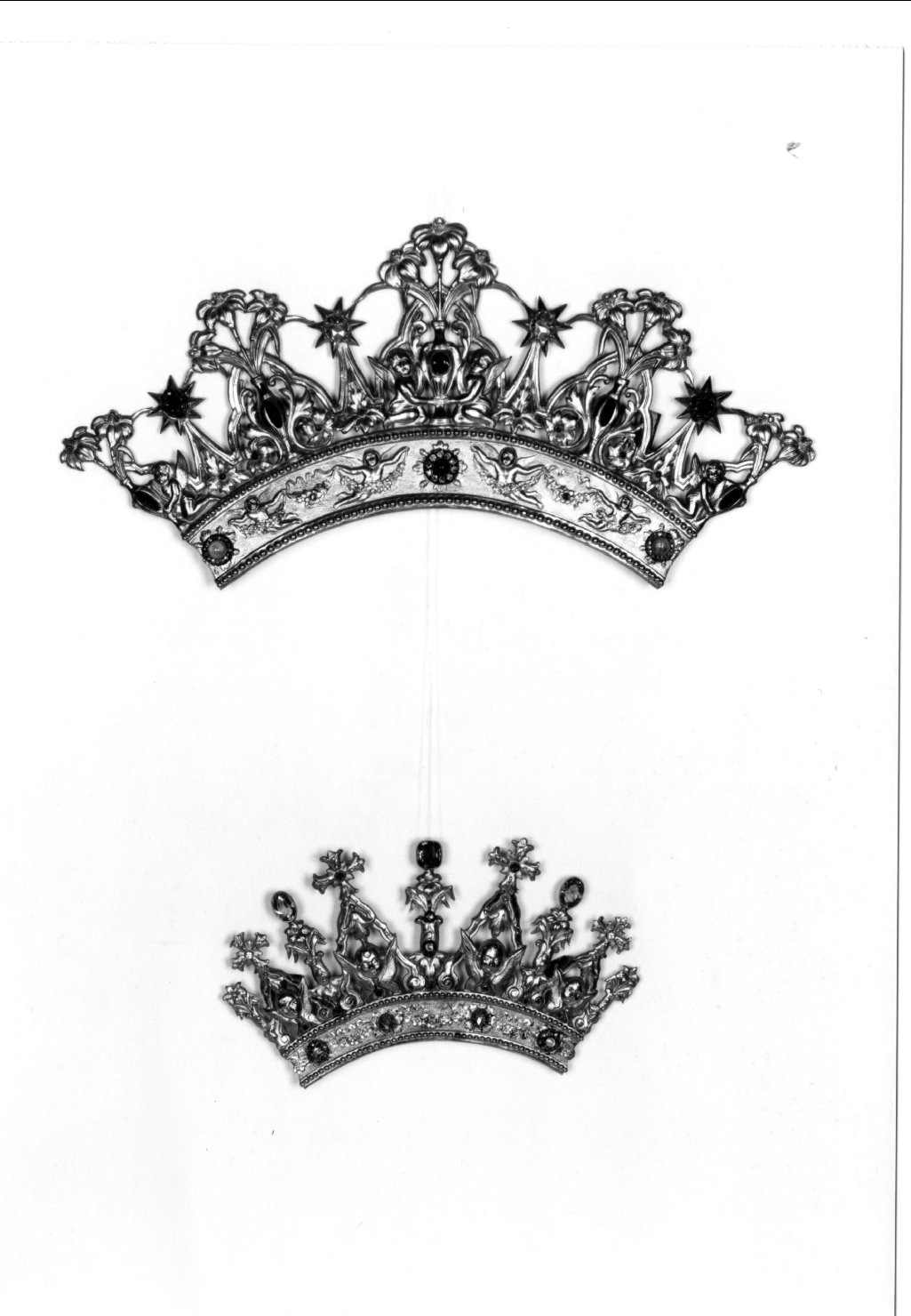 corona da dipinto, insieme - manifattura Italia settentrionale (sec. XX)