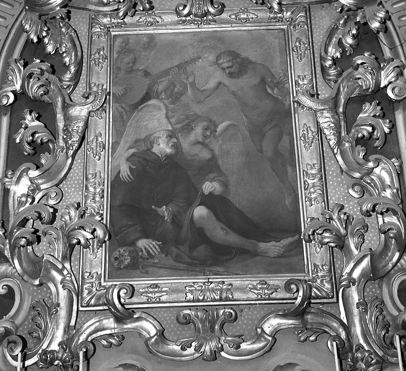 San Pellegrino Laziosi sanato da Gesù (dipinto) di Viani Domenico Maria (fine sec. XVII)