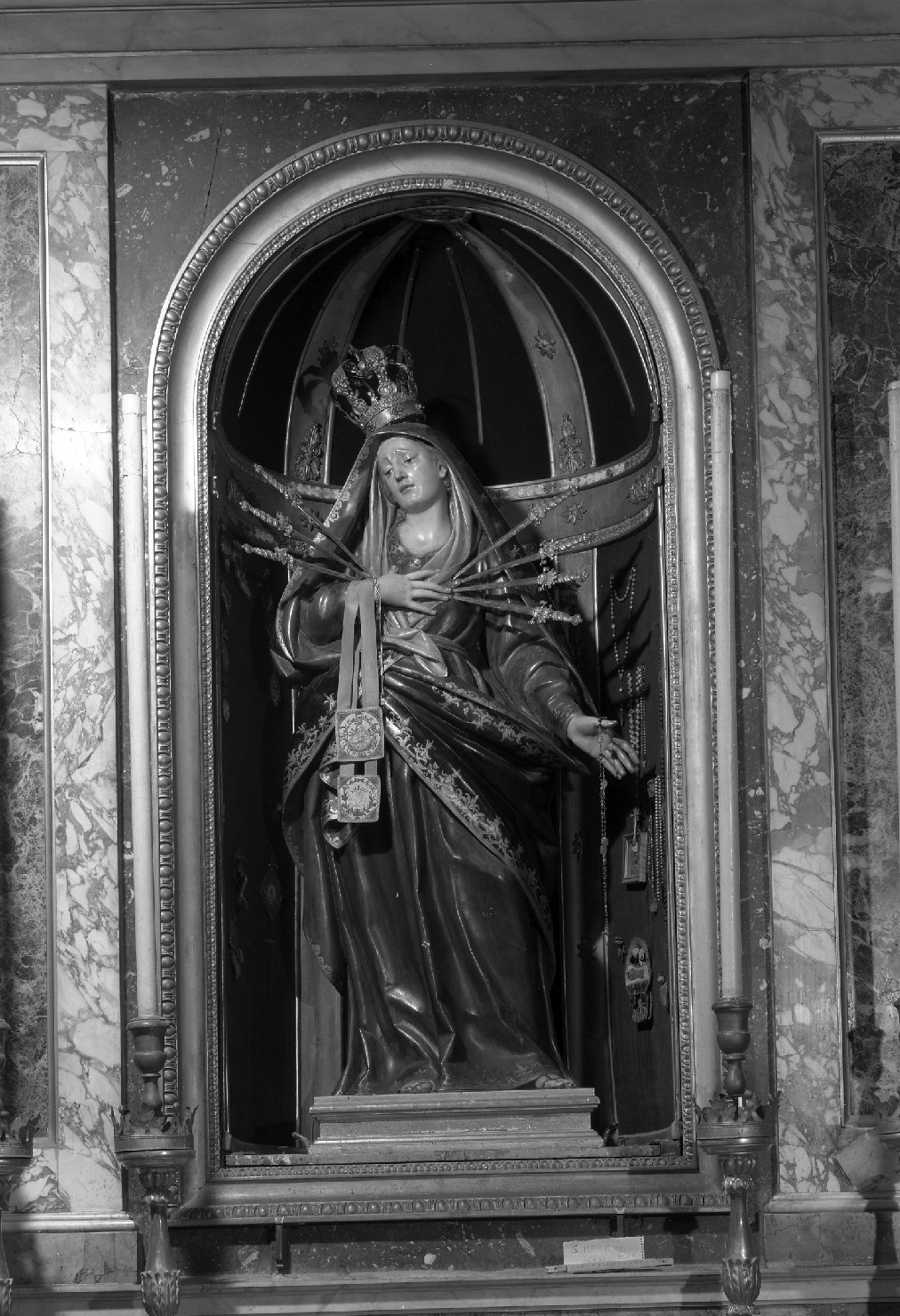 Madonna dei sette dolori (statua) di Scandellari Filippo (sec. XVIII)