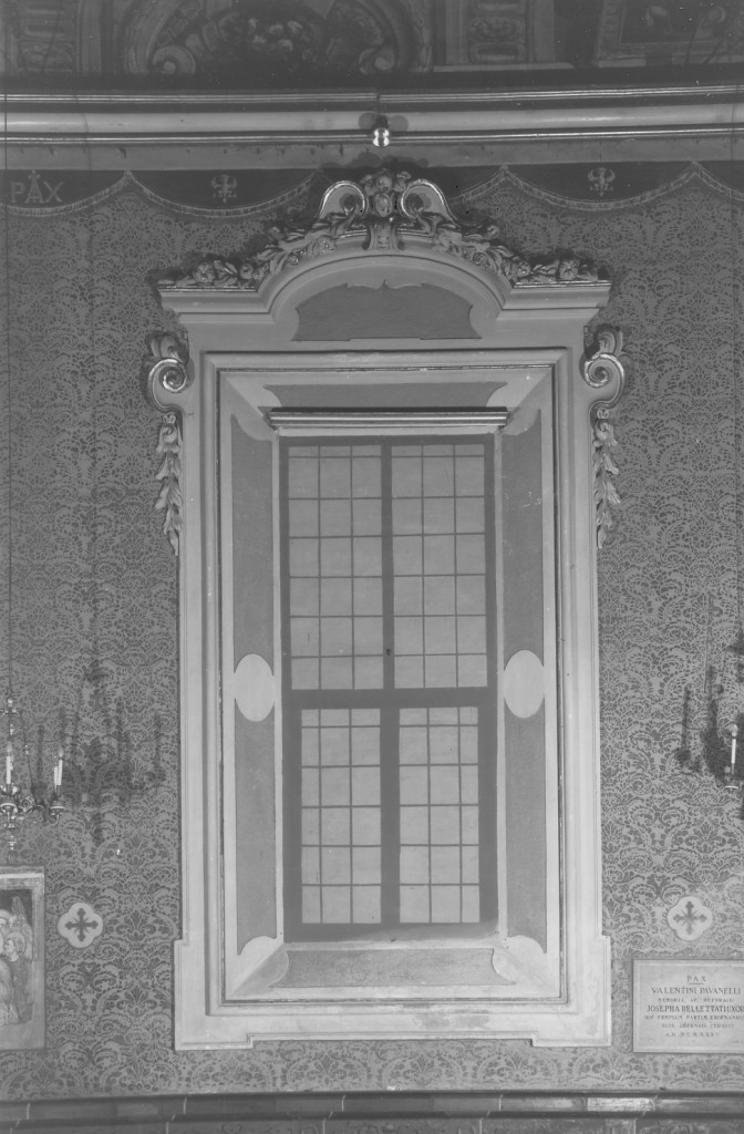 mostra di finestra, serie - manifattura ferrarese (ultimo quarto sec. XVII)
