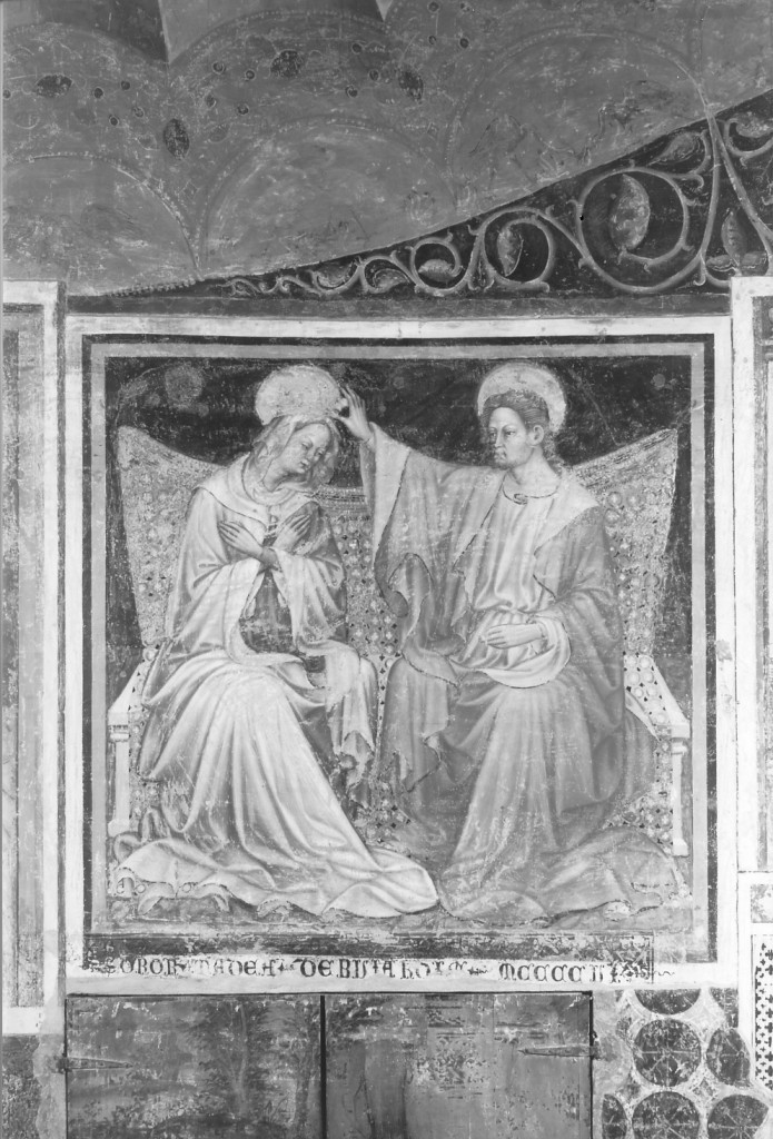 incoronazione di Maria Vergine (dipinto) di Maestro GZ (sec. XV)