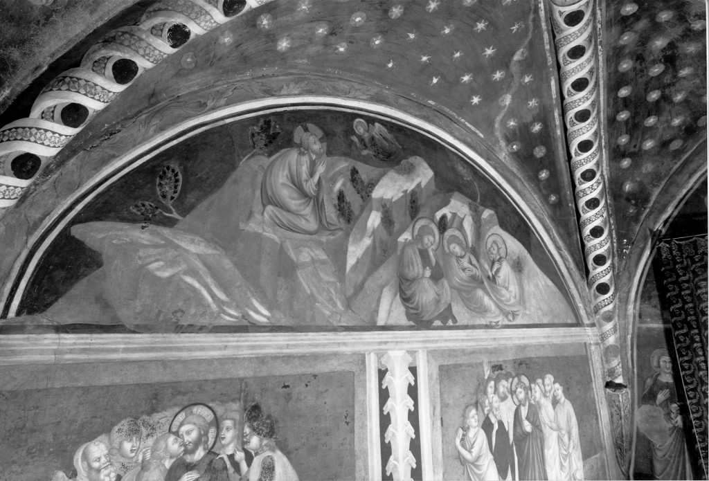 orazione di Cristo nell'orto di Getsemani (dipinto, elemento d'insieme) di Maestro di Sant'Antonio in Polesine Primo (fine/inizio secc. XIII/ XIV)