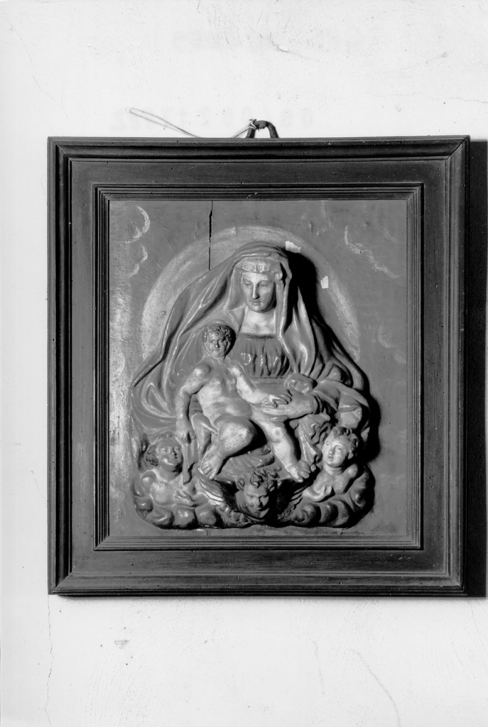 Madonna con Bambino e angeli (rilievo) - manifattura ferrarese (prima metà sec. XVIII)