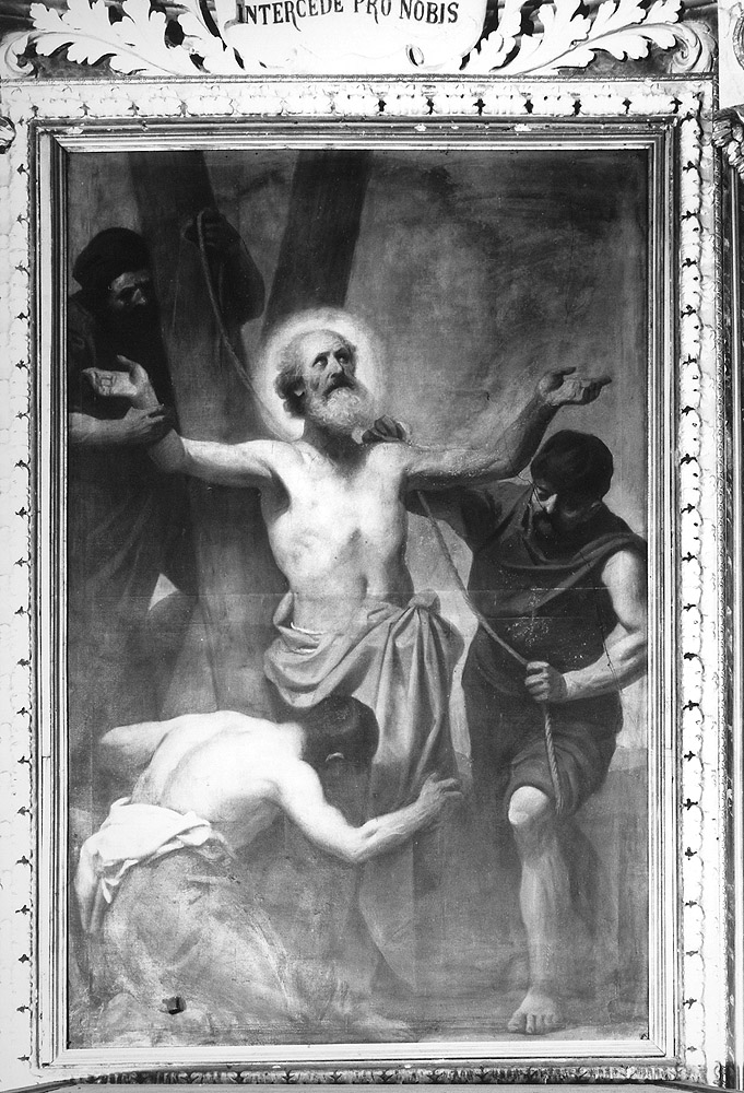 Martirio di Sant'Andrea (pala d'altare) di Guardassoni Alessandro (attribuito) (sec. XIX)