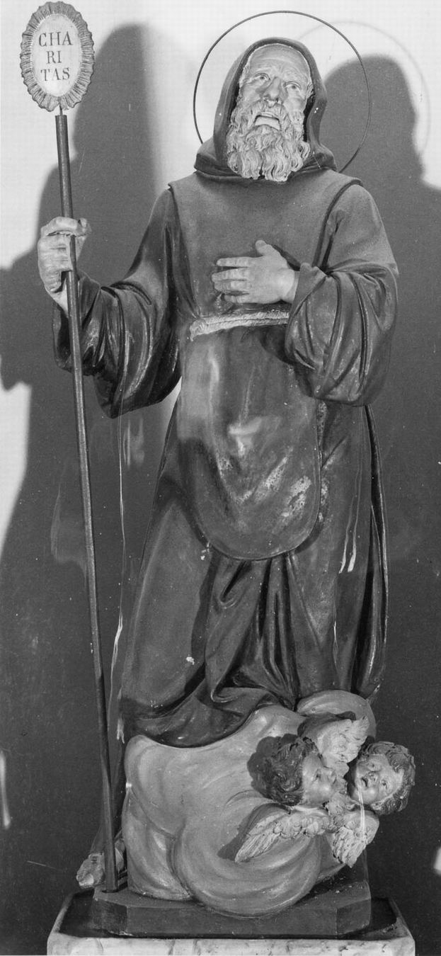 San Francesco da Paola (statuetta) - manifattura emiliana (sec. XVIII)