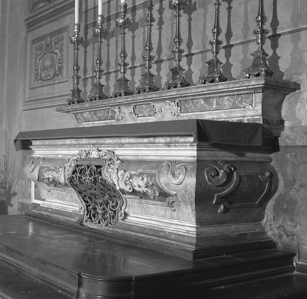 gradino d'altare - bottega bolognese (fine sec. XVIII)