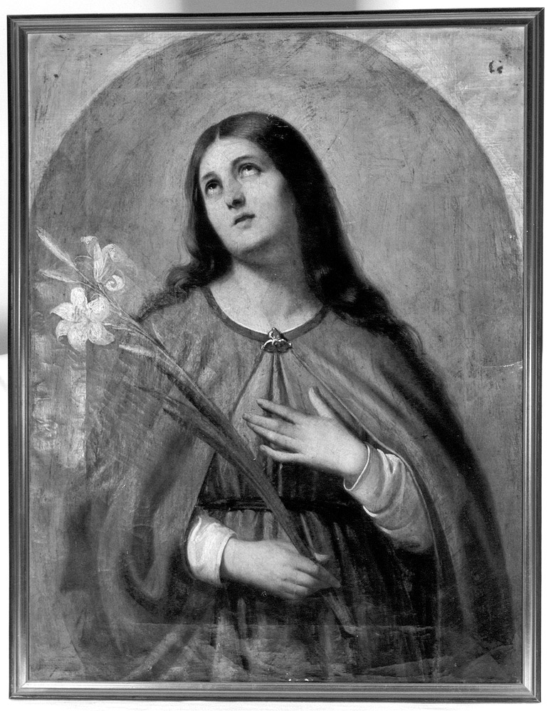 Sant'Agnese (dipinto) di Guardassoni Alessandro (attribuito) (sec. XIX)